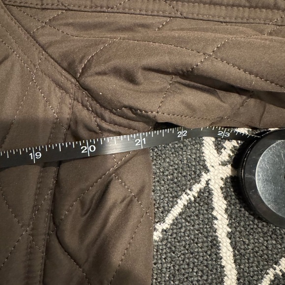 Barbour Millfire Diamond- Quilted Jacket. Brown/olive color.  Size 14. - Picture 12 of 12